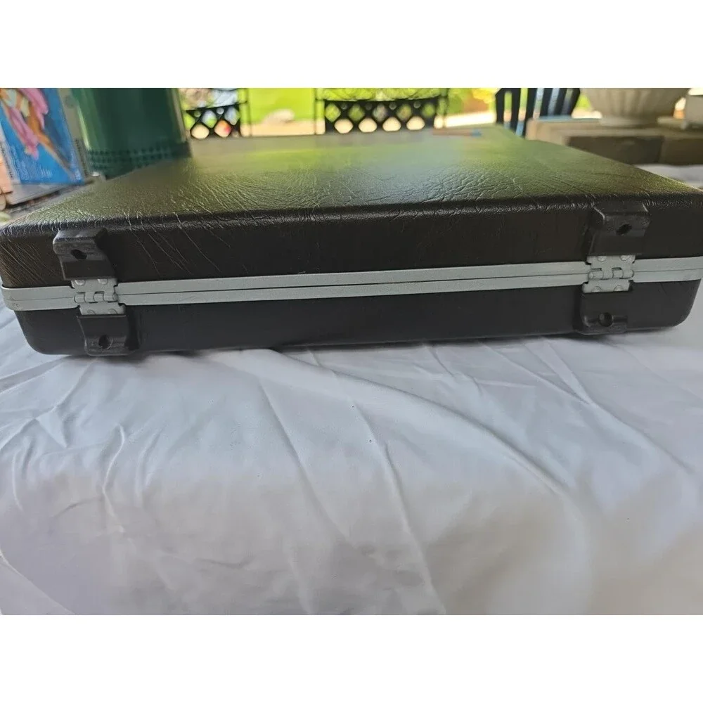 Vintage Samsonite Brown Hard Shell Briefcase Attache Organizer Combo Lock